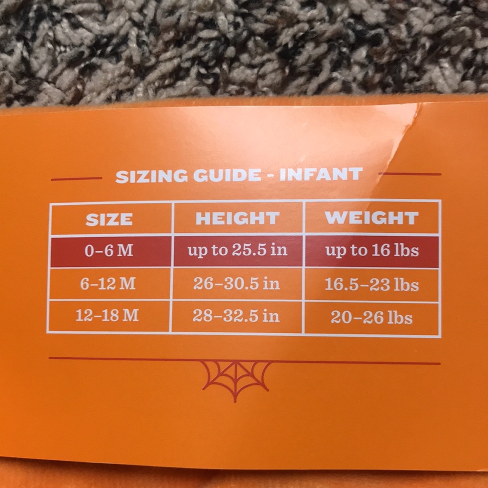 Hyde & EEK! Baby Pumpkin Halloween Costume Size 0-6 & 12-18 mos | NWT - Picture 7 of 7